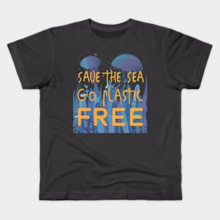 Save the Sea Go Plastic Free Kids T-Shirt